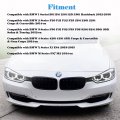 Mirror Cover Caps Compatible With For Bmw 3 Series F20 F22 F23 F30 F31 F32 F33 F36 F87 M2 X1 E84 2pcs