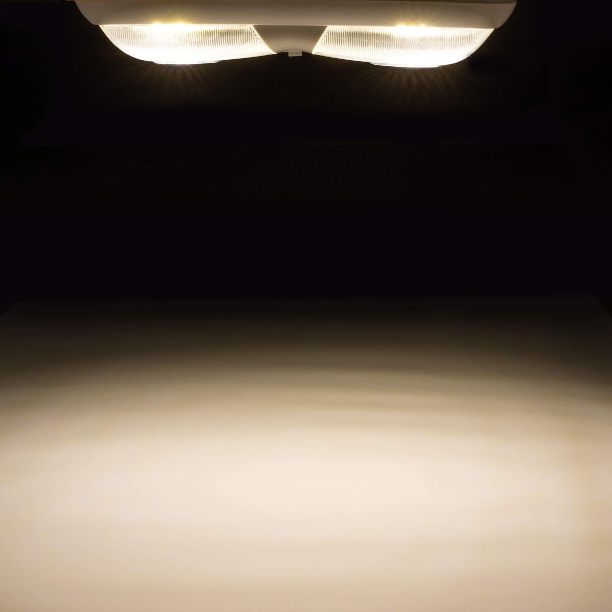 Recpro Rv 12v Led Double Dome Lighting Fixture Includes Switch White Housing 3200k Or 4200k Lights Interior Clear Lens 2