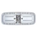 Recpro Rv 12v Led Double Dome Lighting Fixture Includes Switch White Housing 3200k Or 4200k Lights Interior Clear Lens 2