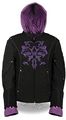 Nexgen Womens Doulon 1300 Nylon Twill Fleece Jacket Black Purple 4x-large