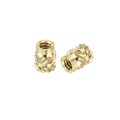 150pcs 4-40x5 7x4 6mm Knurled Insert Nut Brass Threaded Embedment Nuts 3d Printing For Parts Laptop Automotive Plastic Shell 