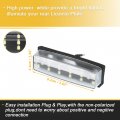 X Autohaux 1 Pair Led License Plate Light Car Number Lamp Error Free Replacement White For Mazda Mx-5 Miata 2006-2015