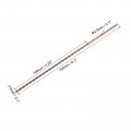 Uxcell M35 High Speed Steel Parabolic Flute Drill Bit 2 5mm Drilling Diameter 160mm Length Gold Oxide Cobalt Round Shank