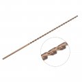 Uxcell M35 High Speed Steel Parabolic Flute Drill Bit 2 5mm Drilling Diameter 160mm Length Gold Oxide Cobalt Round Shank