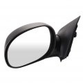 Black Driver Side And Passenger View Mirror Smooth With Power Adjustment Manual Folding Non-heated Compatible For 2004d For