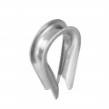 Aexit Stainless Steel Transmission Thimble For 0 12 Inch 3mm Diameter Wire Rope 100pcs