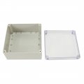 Uxcell 7 56 X7 1 X3 93 192mmx188mmx100mm Abs Junction Box Electric Project Enclosure Clear