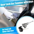 X Autohaux 1 Set Front Door Lock Cylinder Kit With 2 Keys For Hyundai Elantra1-2016 1 8l 2 0l Left Driver Side Tumbler Key