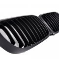 Leemas Set Matte Black E46 Kidney Grille Ham Style Fog Light Cover Compatible For 2001-2002 Bmw 323ci 325ci 330ci 2-door