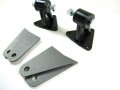 Sbc 350 Bbc 454 Weld In Engine Motor Mount Set Black E49001bk