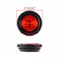 Astra Depot Trailer Truck 12v 4-led 2 5 Round 10pcs Red Brake Running Tail Lights Amber Turn Signal Side Marker Lamps