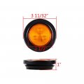Astra Depot Trailer Truck 12v 4-led 2 5 Round 10pcs Red Brake Running Tail Lights Amber Turn Signal Side Marker Lamps