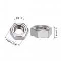 Uxcell Hex Weld Nuts 3 8-16 Carbon Steel With Projections Machine Screw Gray 10pcs