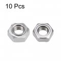 Uxcell Hex Weld Nuts 3 8-16 Carbon Steel With Projections Machine Screw Gray 10pcs