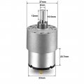 Uxcell Mini 12v Dc 107 Rpm 8n Cm Gear Box Electric Motor