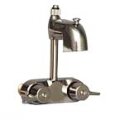 Heavy Duty 3 8 Centers Chrome Plated Diverter Clawfoot Tub Faucet With Code Spout 