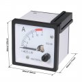 Uxcell Ac 0-10a Analog Panel Ammeter Gauge 20a Maximum Ampere Current Meter Sq-48 2 5 Error Margin