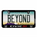 Ipick Image Made For Honda Civic Si Dual Logo Black Metal License Plate Frame