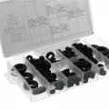 180pcs Rubber Grommets Retaining Ring Set Blanking Hole Wiring Cable Gasket Kit Used Replace Damaged Gaskets Leaking Hoses