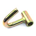 Pack Of 2 Heavy Duty Finger Tube Hooks For In Ratchet Tie Downs Zinc Plated Gold Rust Protection Trailers And Tow Dollies