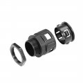 Uxcell Cable Gland Corrugated Tube Connector Ad34 5 Pipe Joints Clamps M32 Screw 1pcs