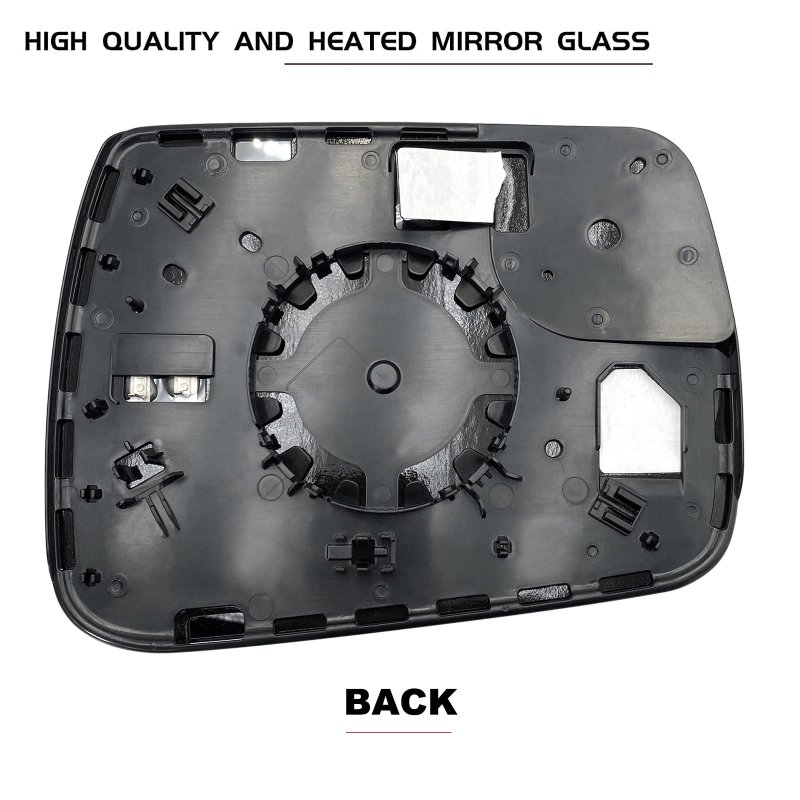 Driver Left Side Heated Blind Spot Mirror Replacement For 2019 2020 2021 Dodge Ram 1500 Glass- View Convex Glass With Rear
