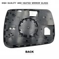 Driver Left Side Heated Blind Spot Mirror Replacement For 2019 2020 2021 Dodge Ram 1500 Glass- View Convex Glass With Rear