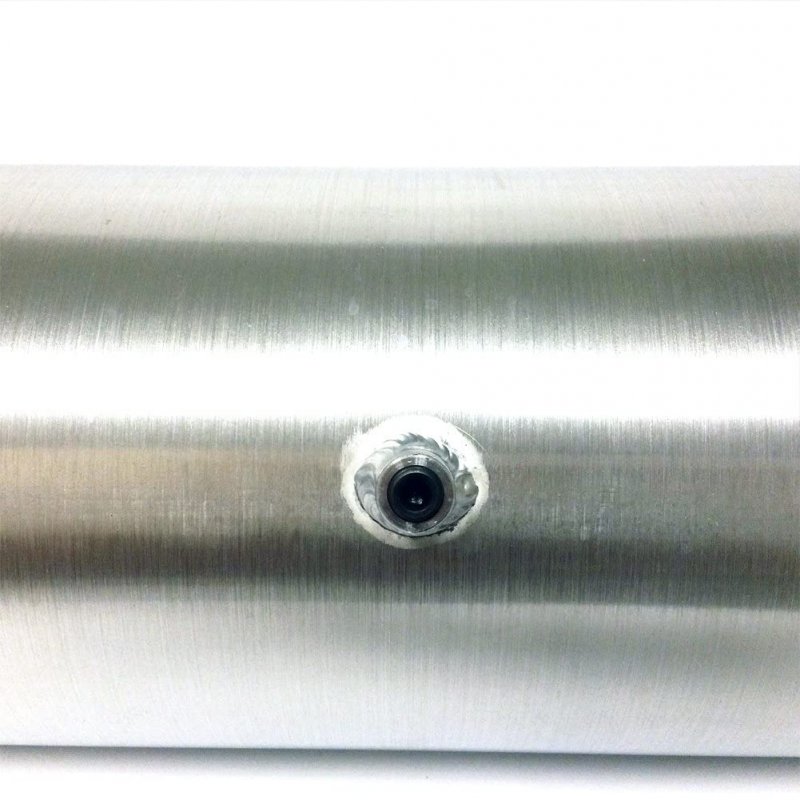 Jsd 5 Gallons Aluminum End Fill Spun Fuel Gas Tank Cell Bracket Overall 8a X 24a Round 1 4 Npt
