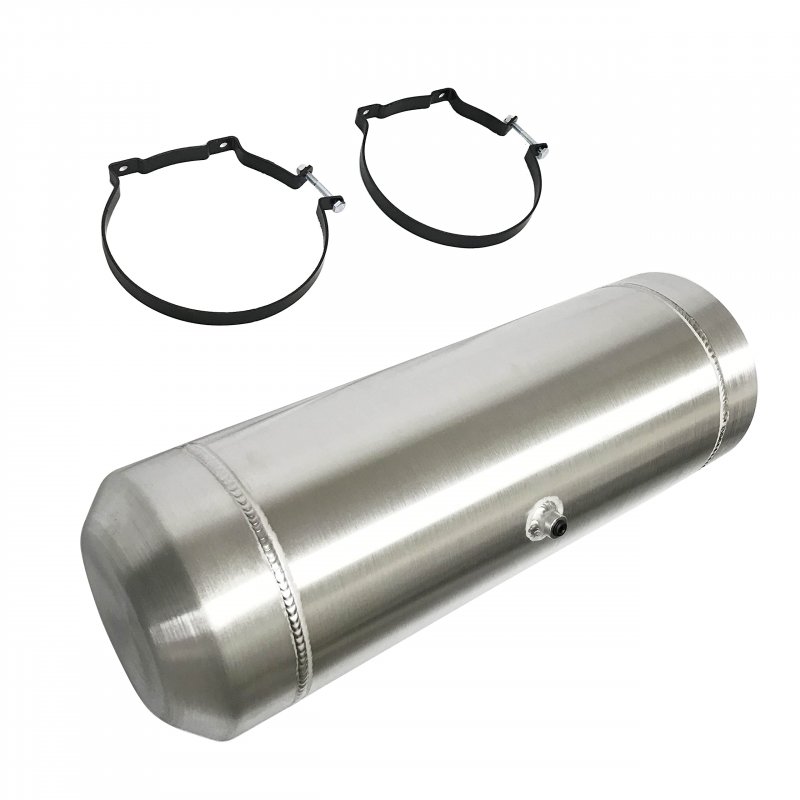 Jsd 5 Gallons Aluminum End Fill Spun Fuel Gas Tank Cell Bracket Overall 8a X 24a Round 1 4 Npt