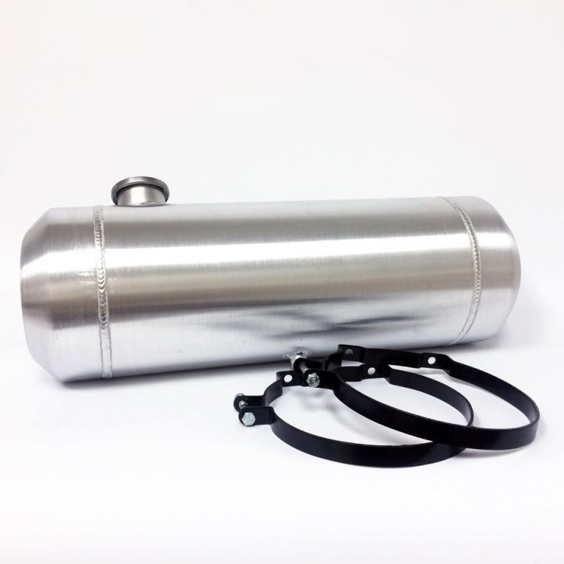 Jsd 5 Gallons Aluminum End Fill Spun Fuel Gas Tank Cell Bracket Overall 8a X 24a Round 1 4 Npt