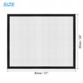 Uxcell Window Screen Mesh 24 X 31 Diy Fiberglass Netting Black Frame With Hook And Loop Adhesive Edging Grey For Bedroom Living