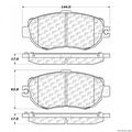 105 06120 Ceramic Disc Brake Pad For Truck Rear Position 