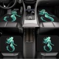 Dujiea Green Mermaid Car Floor Mats 4-pcs Full Set Rubber-lined All-season Heavy-duty Protectionpets Universal Fit Front Rear