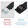 Uxcell Tie Down Straps 2pcs Adjustable Buckle Lashing 16 4 X 1 Cinch Strap For Luggage Packing Cargo Trucks Black