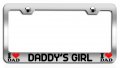 Daddya S Girl Dad Ch Steel License Plate Frame Tag Holder 