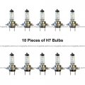 10 Pieces Pack H7 Halogen Bulb Light 55w White