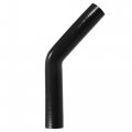 X Autohaux 35mm 1 38 Id 45 Degree Elbow Silicone Reducer Hose Pipe Bend Turbo Water Intercooler Black