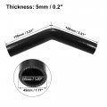X Autohaux 35mm 1 38 Id 45 Degree Elbow Silicone Reducer Hose Pipe Bend Turbo Water Intercooler Black