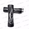 Httmt Trhb112-1 Motorcycle Flame Style 1 Hand Grips Compatible With H-dy Sport Tour Glide Fxrt Black