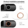 Cherocar Air Conditioner Vent Ring Trim Cover Interior Accessories For Jeep Wrangler Jl 2018-2022 Gladiator Jt 2020-2022