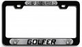Keep Calm I Am Almost A Golfer 3d Metal License Plate Frame Universal Fit For Auto Suv And Truck Tag Holder 12 X 6 In Heavy 