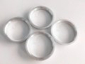 Nb-aero 4pc Silver Aluminum Hubrings 69 85mm Wheel To 56 1mm Hub Hubcentric Center Ring For Many Honda Kia Mini 