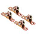 Gas Spring End Fitting Connector M8 Female Thread A3 Steel With Bracket 4pcs Gold Tone 