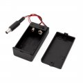 Aexit 2 Pcs Household Batteries Dc 9v Abs Battery Cell Case On Off Covered Box W 5 X 1 C