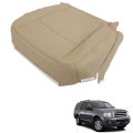 Tan Leather Seat Cover Driver Bottom Replacement For 2007-2014 Expedition Sport Utility 4-door 