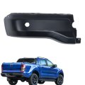 Rear Left Bumper End Cap For Ranger 2019 2023 Black Steel Replacement With Park Assist Sensor Holes 