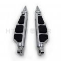 Httmt Mt216-048- Motorcycle Chrome Stiletto Footrest Pegs Compatible With H-d Softail Sportster Dyna Glide Fat Boy Goldwind