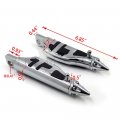 Httmt Mt216-048- Motorcycle Chrome Stiletto Footrest Pegs Compatible With H-d Softail Sportster Dyna Glide Fat Boy Goldwind