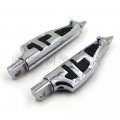 Httmt Mt216-048- Motorcycle Chrome Stiletto Footrest Pegs Compatible With H-d Softail Sportster Dyna Glide Fat Boy Goldwind
