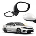 Dasbecan Passenger Right Side Mirror For Honda Civic Sedan Hatchback Sport Si Lx Ex 2022 2023 With Power Glass Manual Folding 